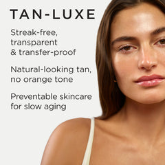 Tan-Luxe The Face mezcla con crema o suero para un bronceado a medida.