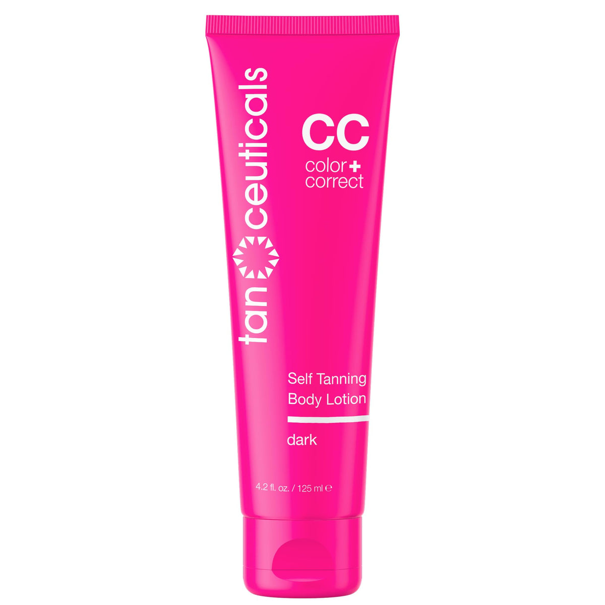 Tanceuticals auto-bronzant sombre en flacon pour une teinte naturelle et durable.