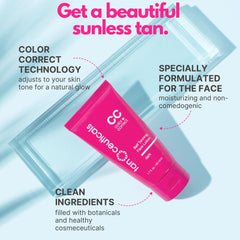 Autobronceador Facial de Tanceuticals con textura cremosa para una aplicación suave