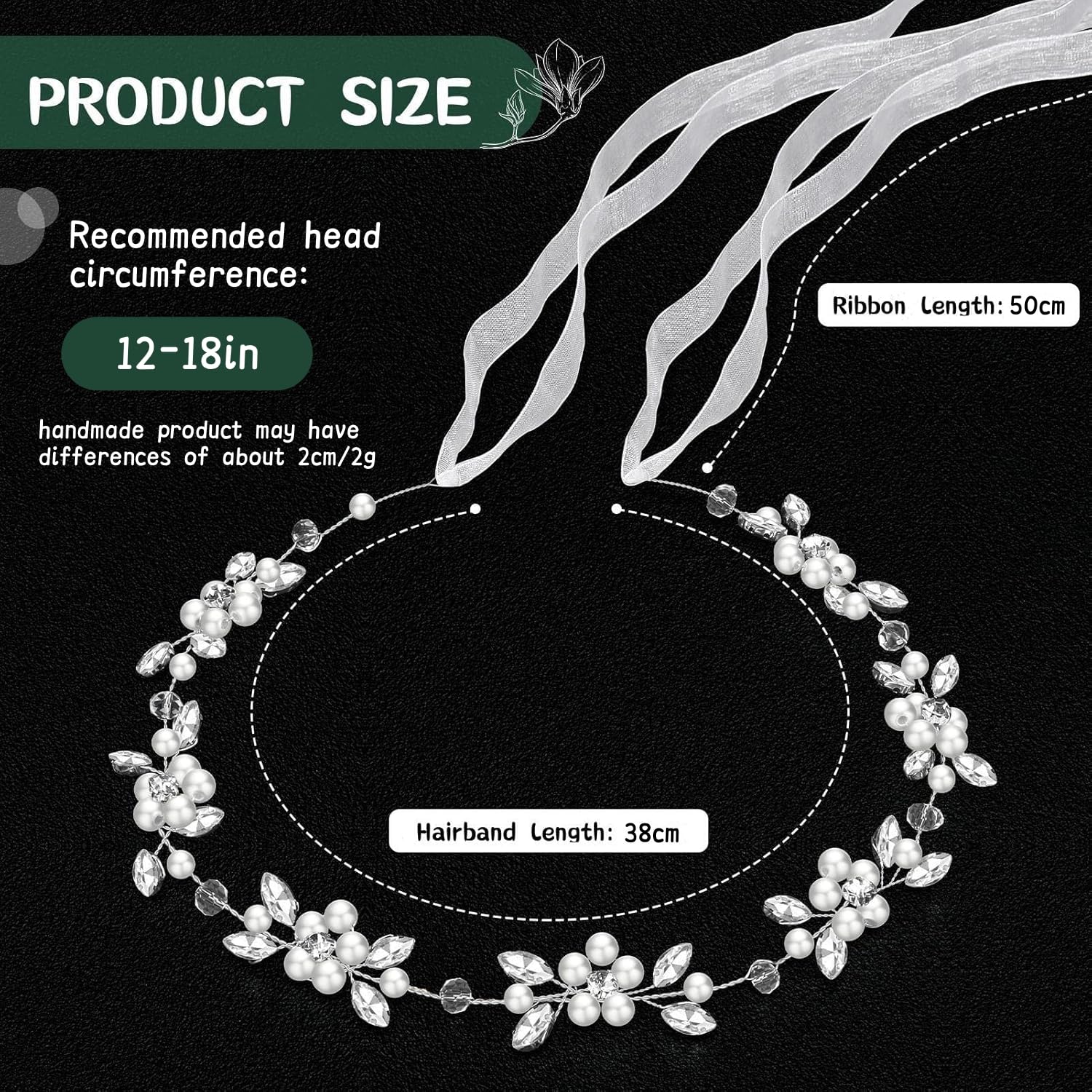 Diadema Tanfeine flor-perlas-cristales, añade elegancia a cualquier look