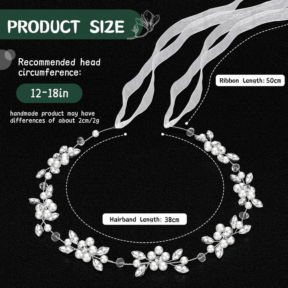 Diadema Tanfeine flor-perlas-cristales, añade elegancia a cualquier look