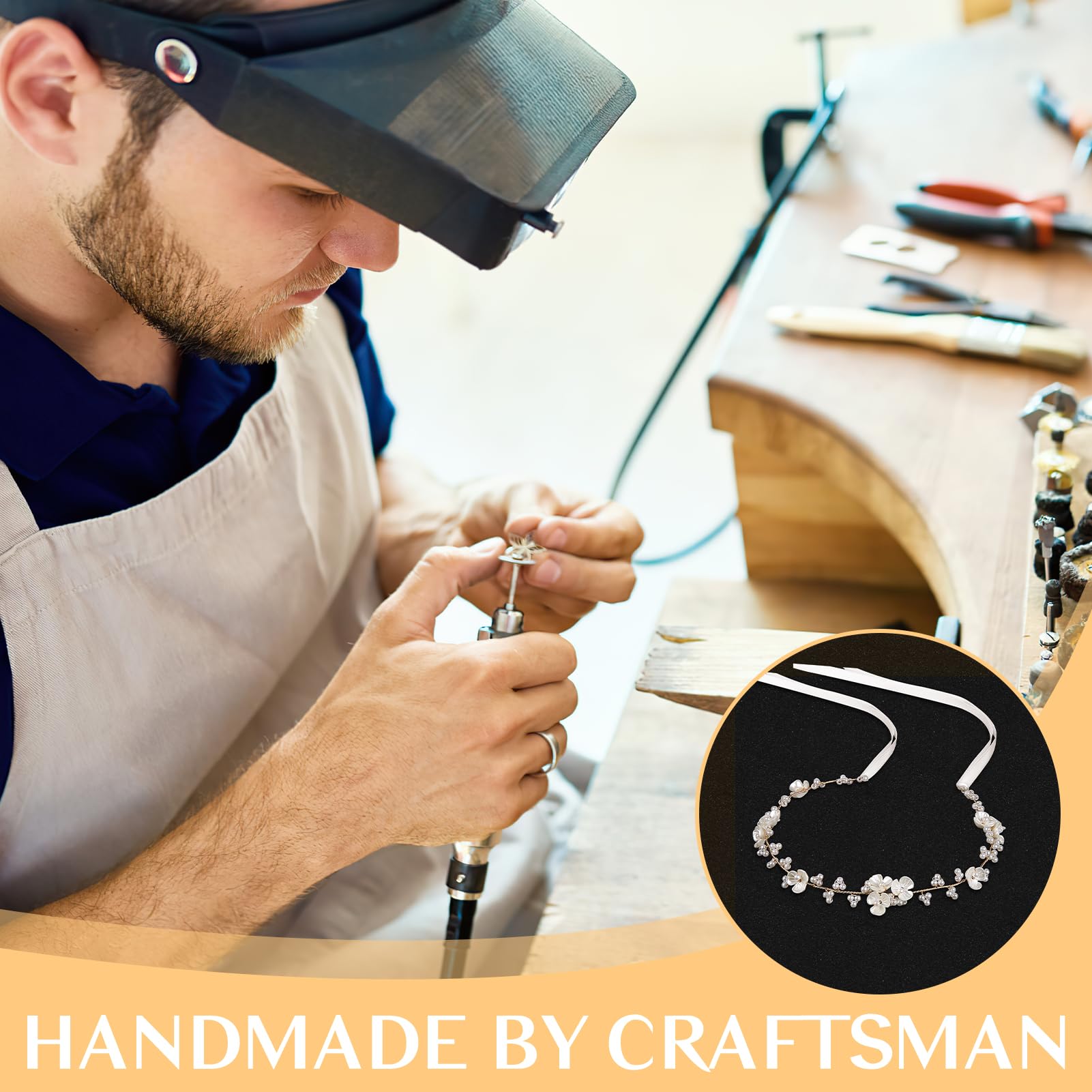Tanfeine tocado artesanal: diseño hecho a mano para ocasiones.