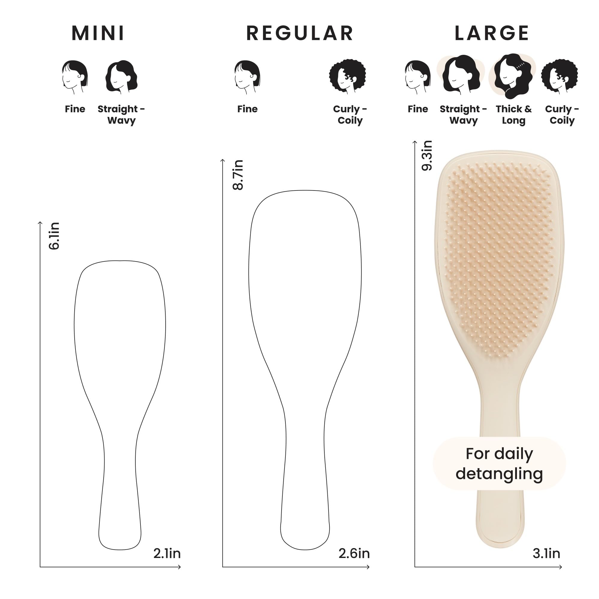 Tangle Teezer para cabello rizado: reduce encrespamiento y facilita peinado.