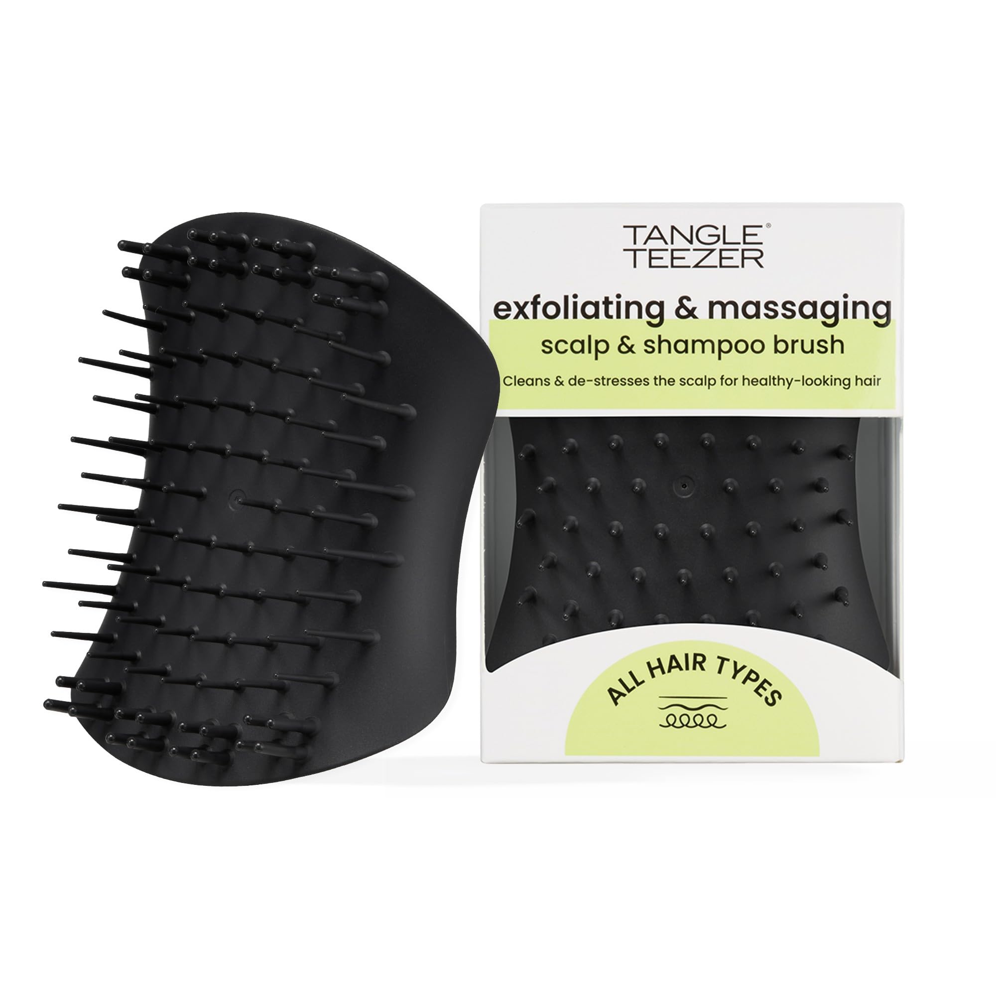Cepillo capilar Tangle Teezer exfoliación para detox del cuero cabelludo.