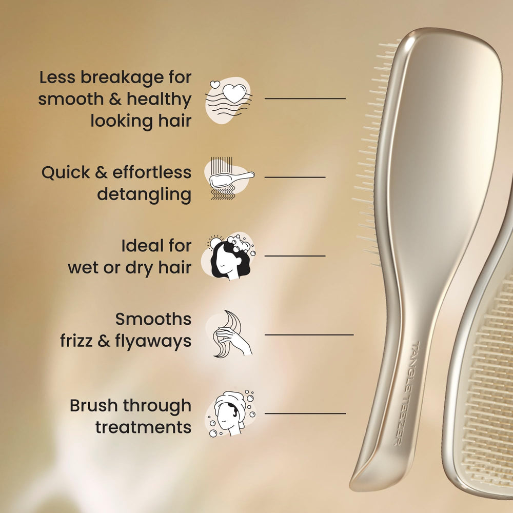 Tangle Teezer Chrome Detangler, acabado cromado elegante para cualquier estilo