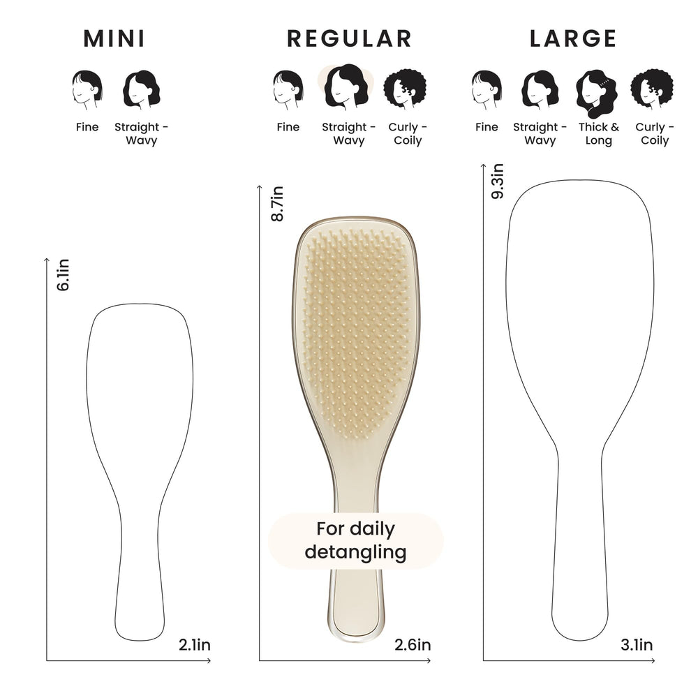 Tangle Teezer Chrome Detangler, resistente al agua para uso diario