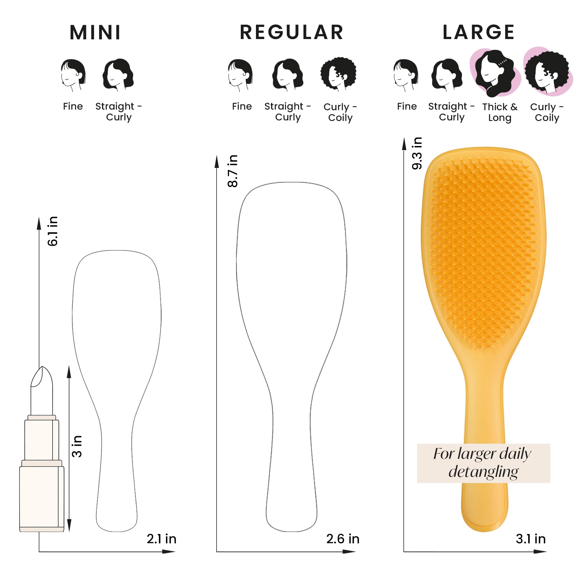 Tangle Teezer cuidado suave de rizos, perfecto para uso diario.