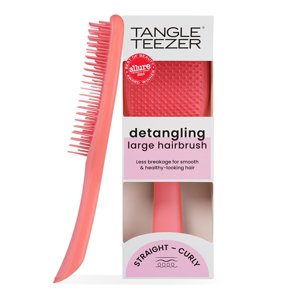 Tangle Teezer Desenredador Grande con pala amplia para peinar cabello mojado sin tirones.