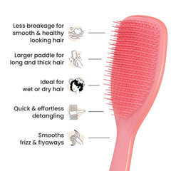 Tangle Teezer Desenredador para cabello mojado y desenredado con suavidad.