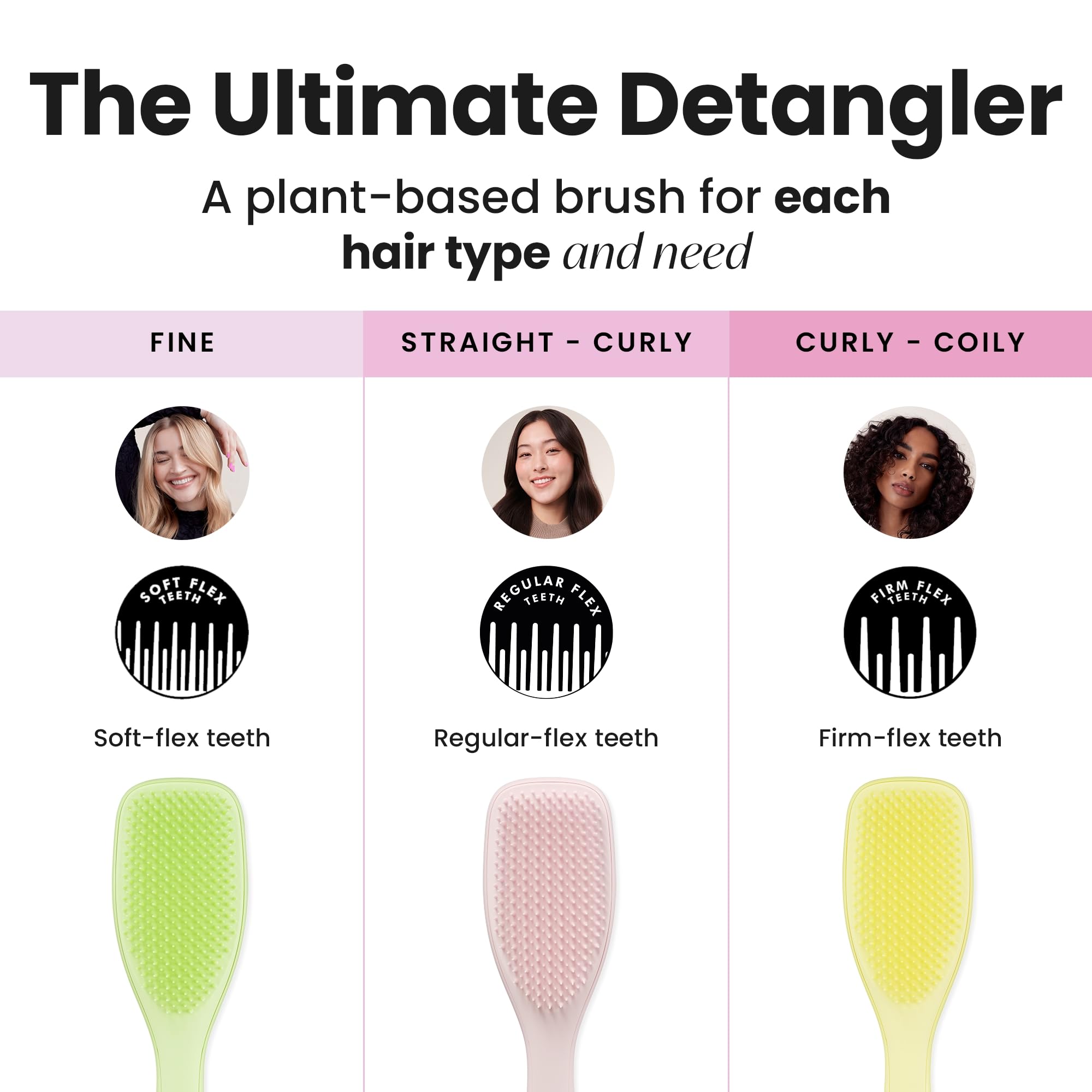 Desenredador Tangle Teezer en baño, accesorio clave para rutina diaria de peinado.