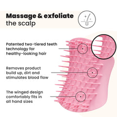 Tangle Teezer masaje suave para relajar el cuero cabelludo y aumentar la sensación de frescura.
