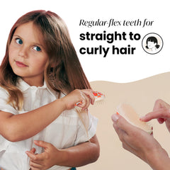 Brillo sin frizz con dientes cortos: Tangle Teezer original suaviza y controla el frizz.