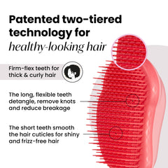 Tangle Teezer Original desenredante seco suaviza nudos y aporta brillo al cabello.