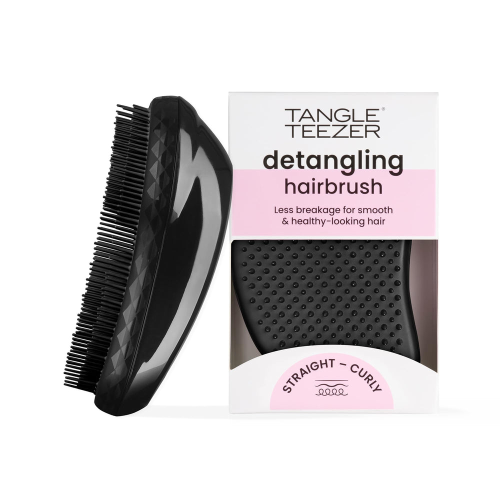 Tangle Teezer Original Detangler Panther Black con dientes flexibles para desenredar sin tirones