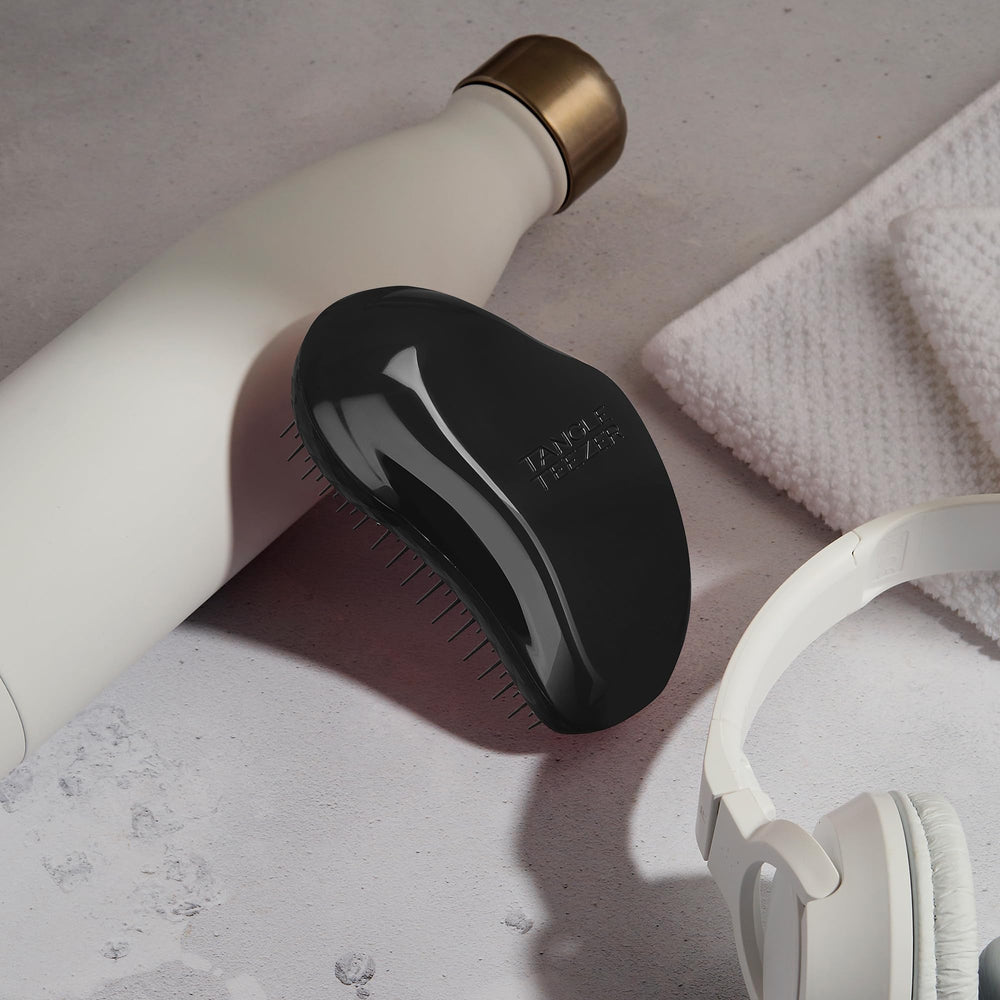 Tangle Teezer Original Detangler Panther Black diseño compacto de mano para uso cómodo