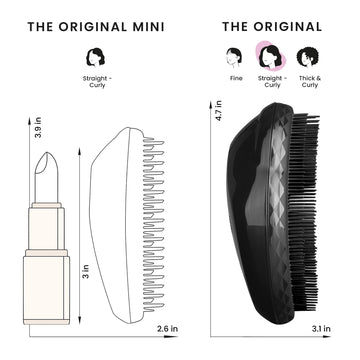 Tangle Teezer Original Detangler Panther Black empaque sostenible para menos desperdicio