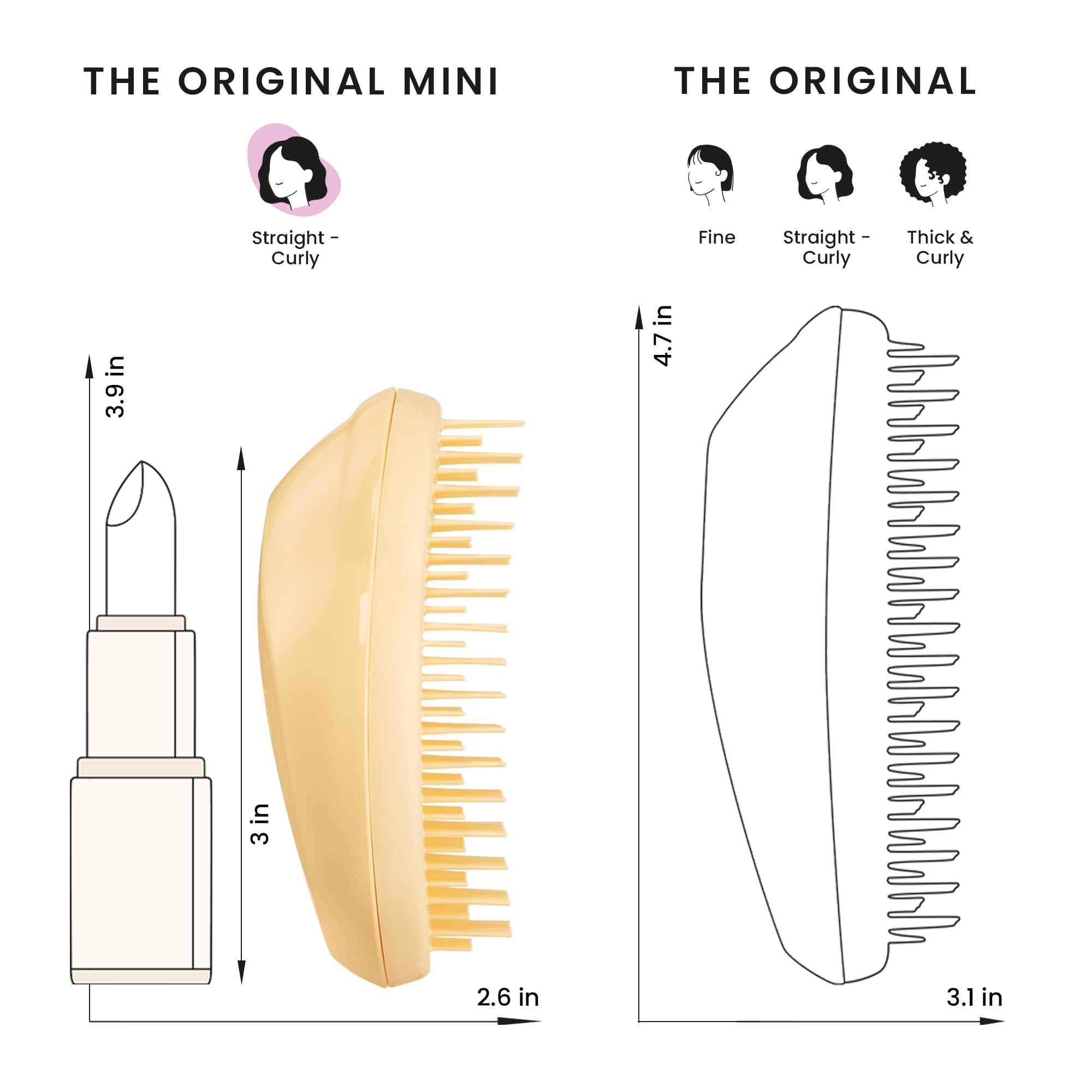 Tangle Teezer Original Para Todo Tipo de Cabello: versátil en casa y fuera
