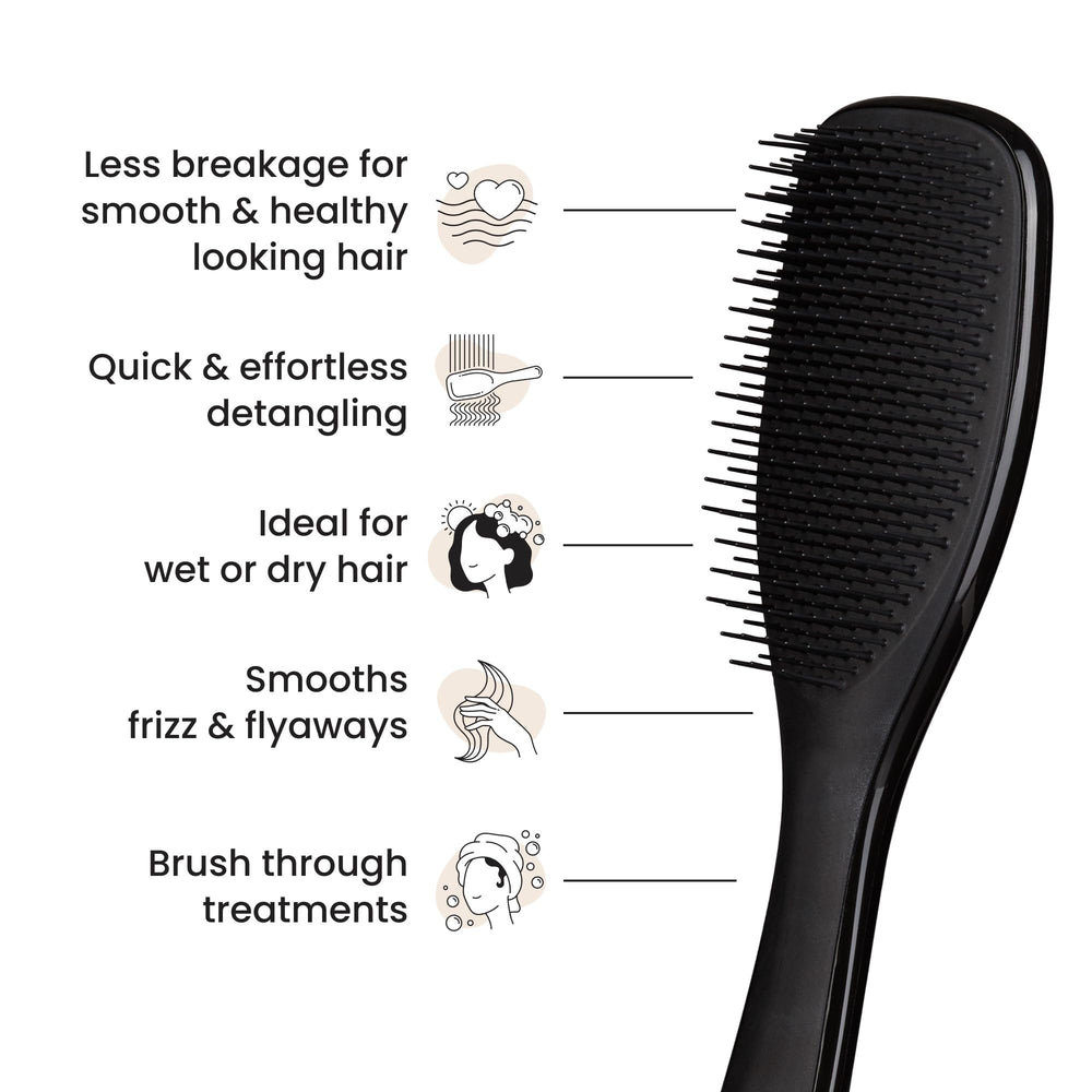 Tangle Teezer Regaliz Negro, empaque sostenible para un cuidado consciente.