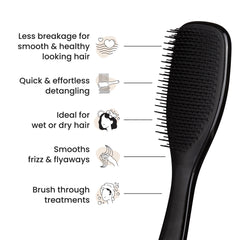 Tangle Teezer Regaliz Negro, empaque sostenible para un cuidado consciente.