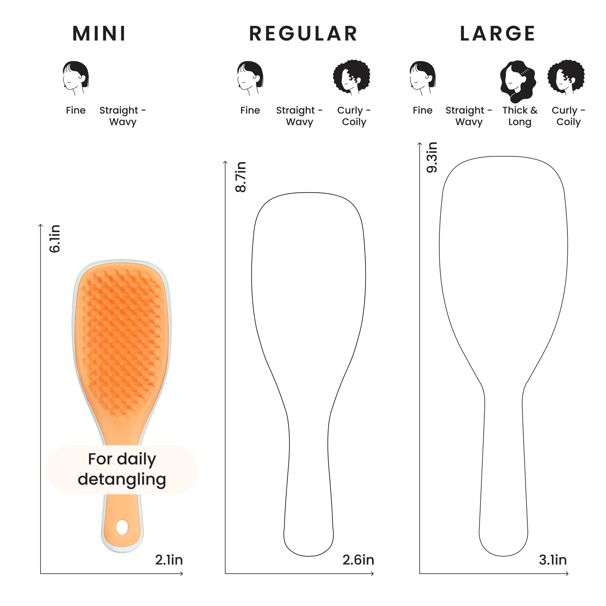 Tangle Teezer Ultimate Desenredador para todo tipo de pelo, uso diario