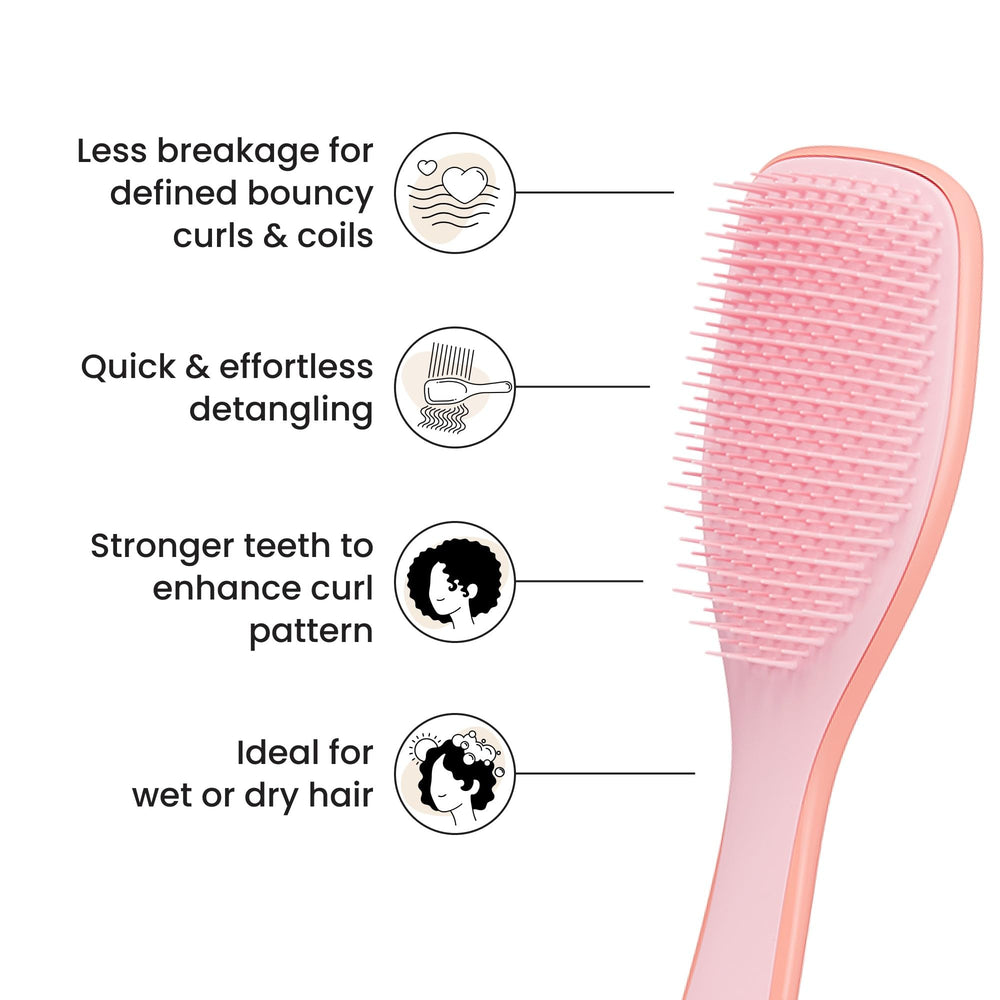 Tangle Teezer Ultimate Detangler define rizos tras uso en húmedo o seco