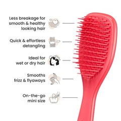 Dientes cortos de Tangle Teezer suavizan y dejan el cabello más suave