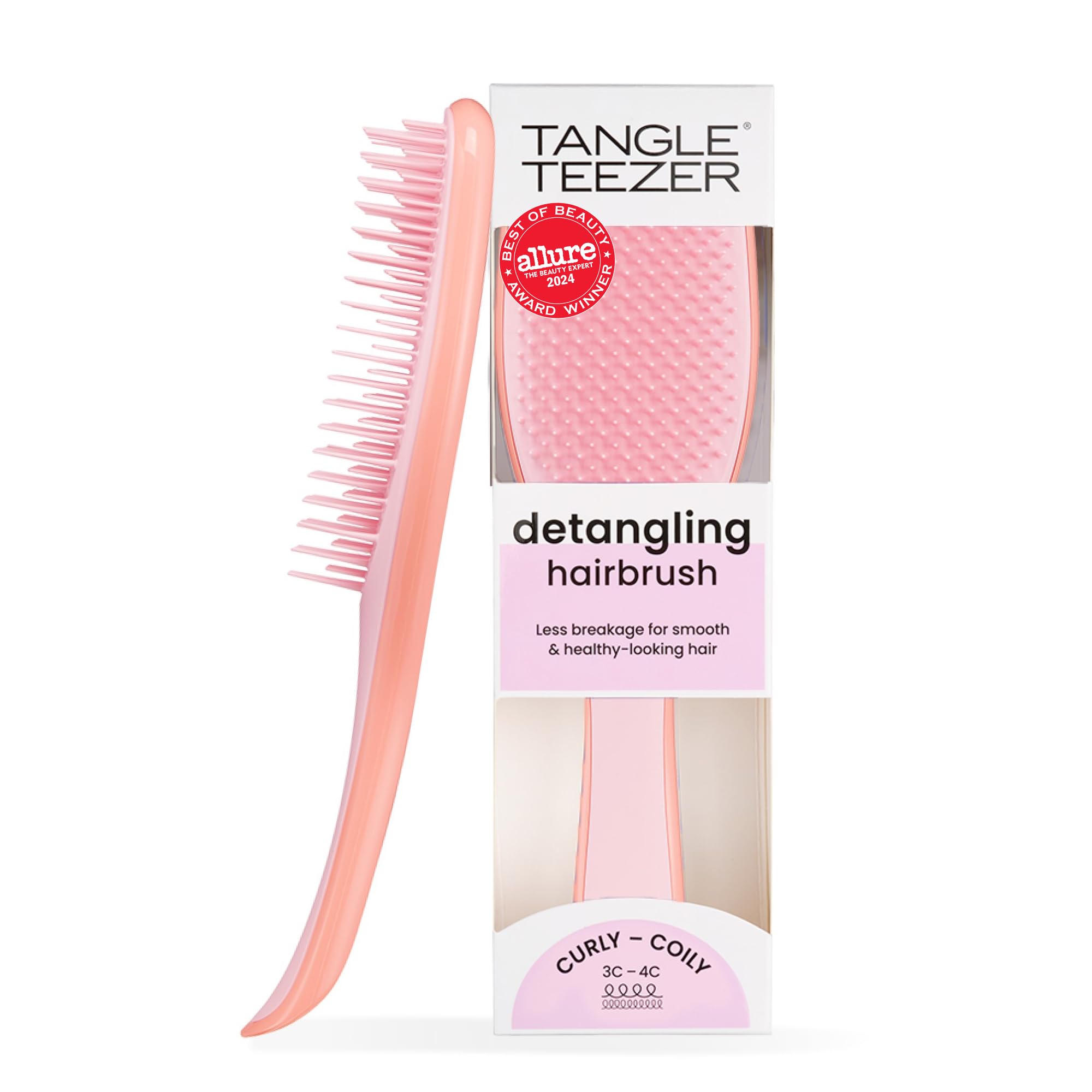 Tangle Teezer Ultimate Detangler, dientes de dos niveles, desenreda rizos gruesos sin tirones