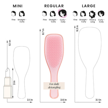 Tangle Teezer Ultimate Detangler apto para uso diario con productos capilares