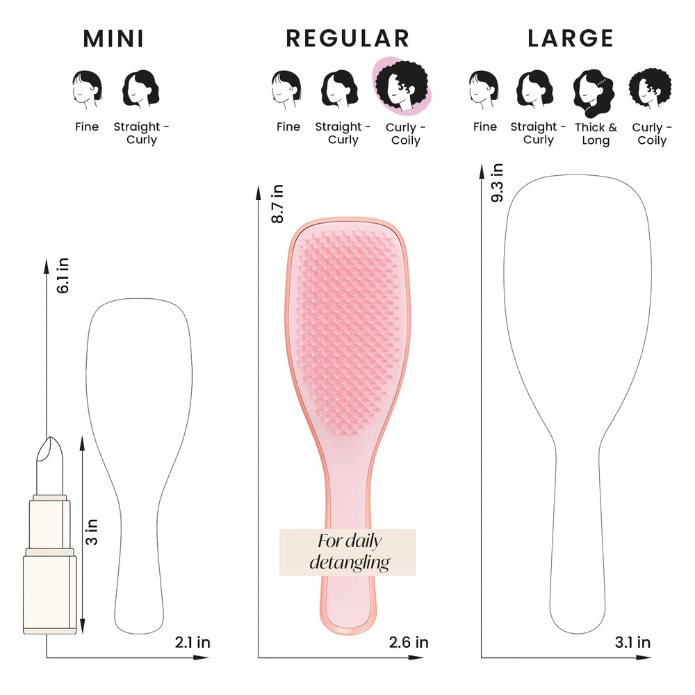 Tangle Teezer Ultimate Detangler apto para uso diario con productos capilares