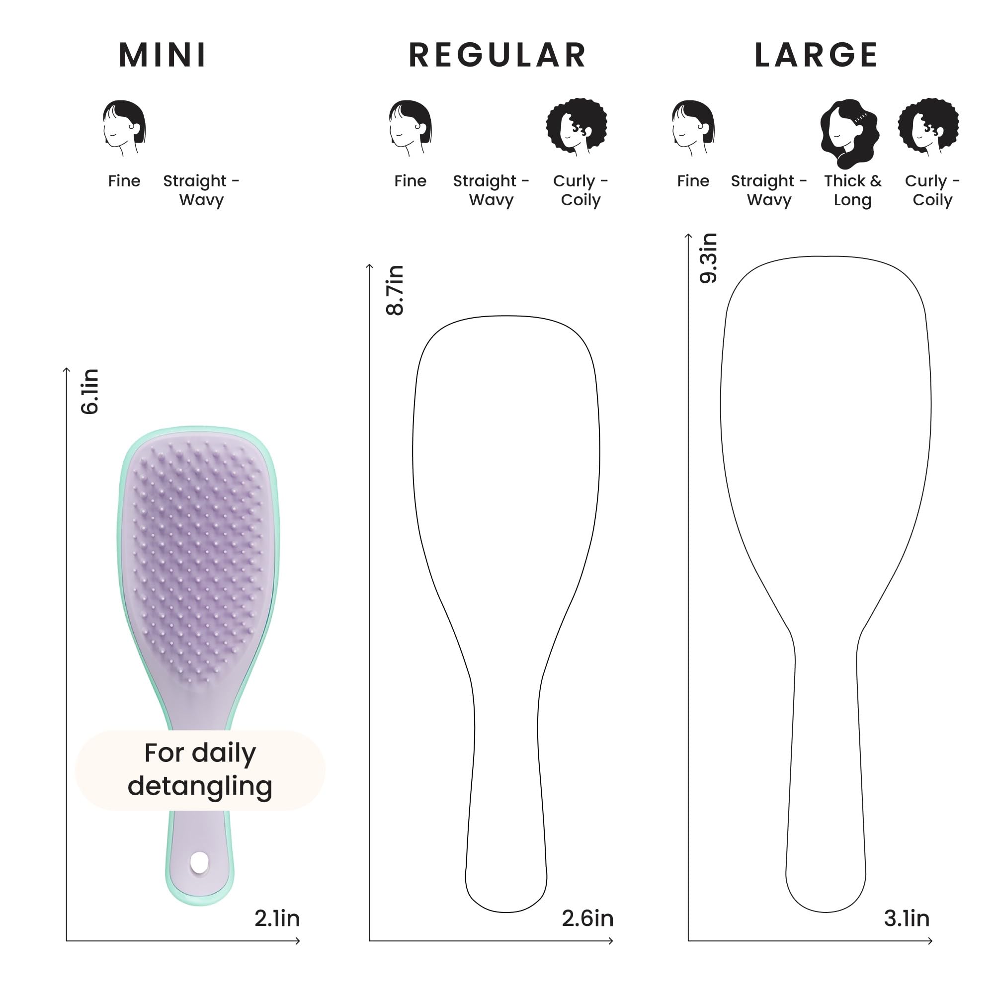 Tangle Teezer Ultimate Detangler funciona en cabello húmedo para menos tirones.