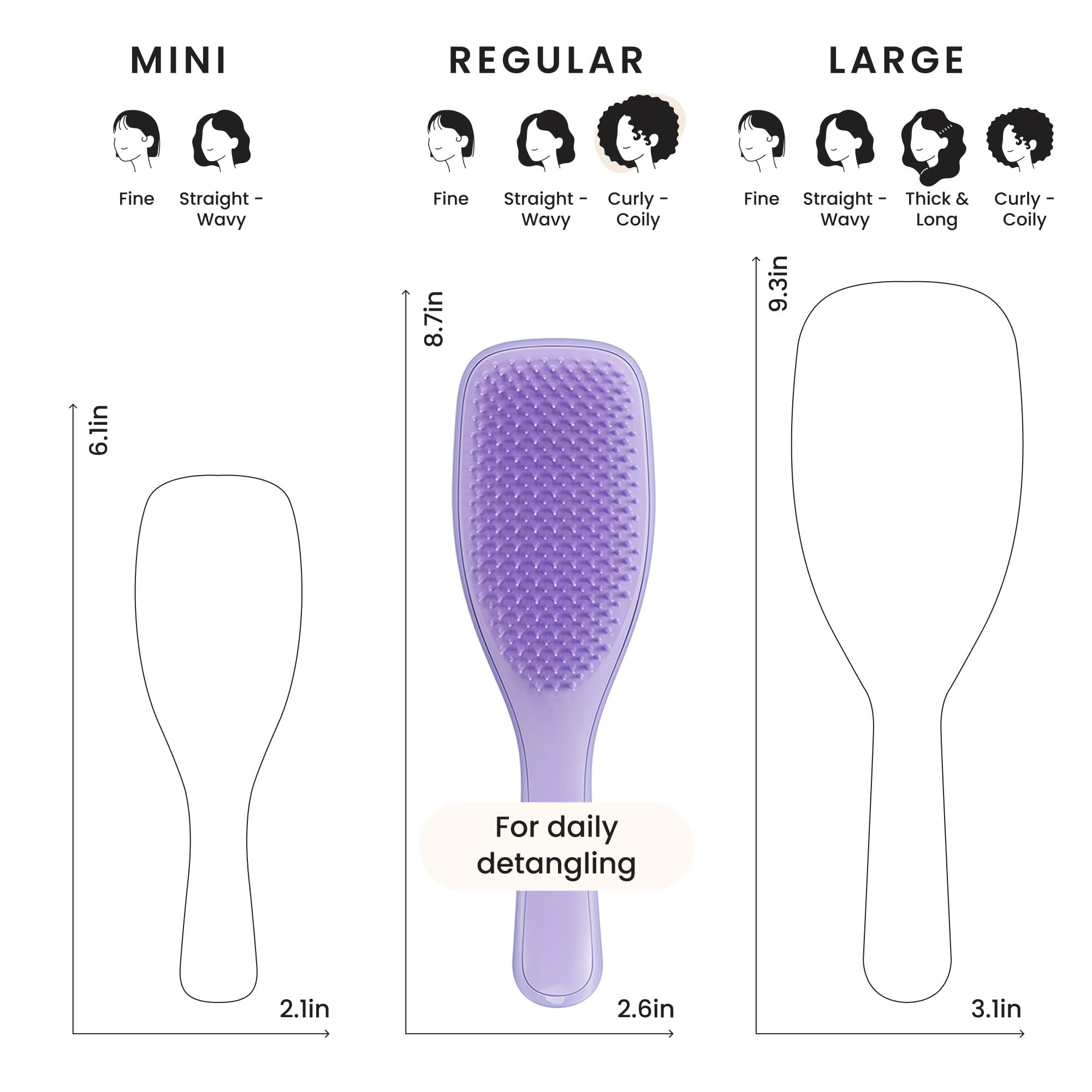 Tangle Teezer Ultimate Detangler ducha distribuye acondicionador de forma uniforme