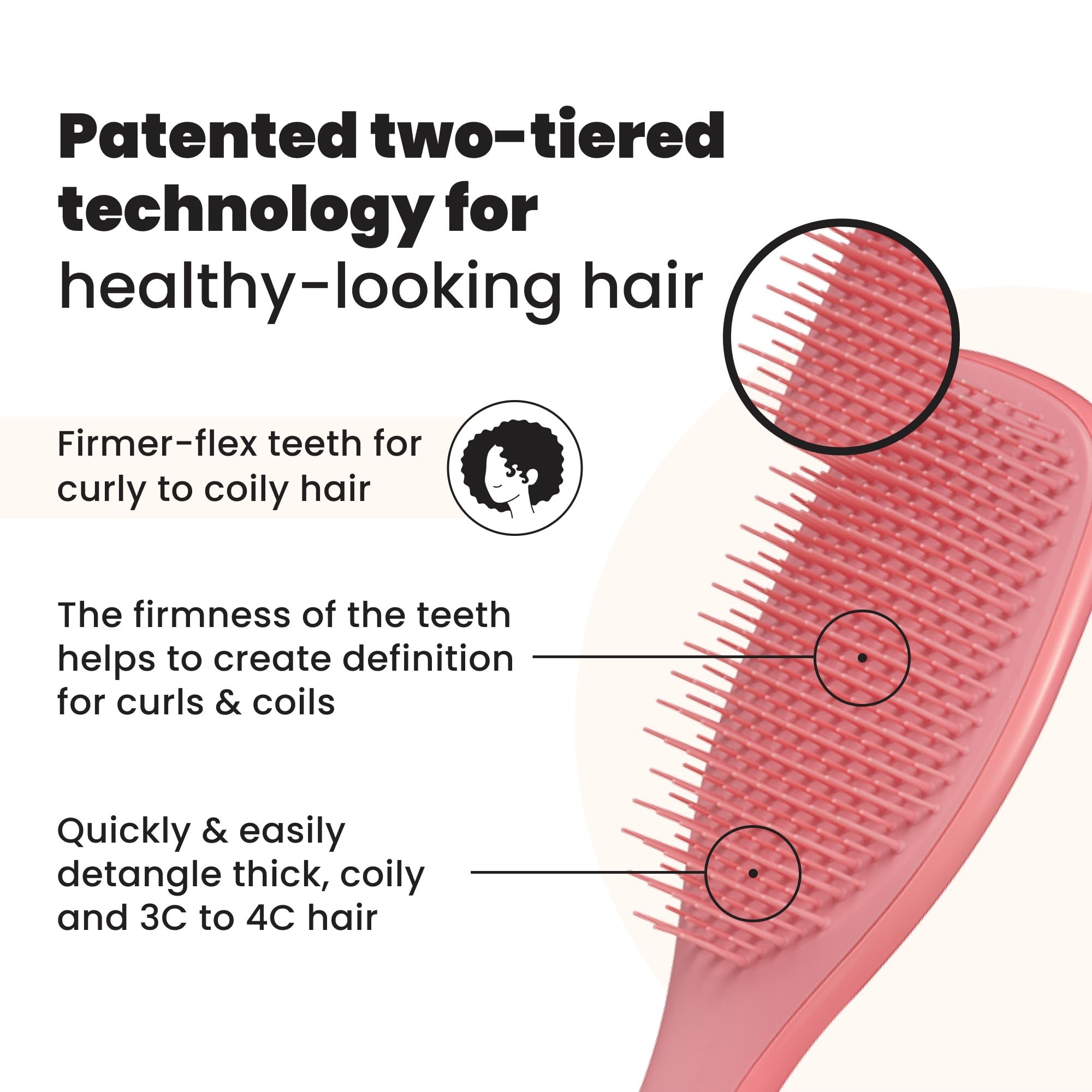 Tangle Teezer Ultimate, dientes de dos niveles, cuida rizos y reduce tirones