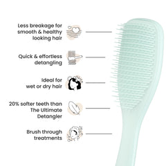 Desenredado en húmedo o seco con Tangle Teezer para cabello más suave.