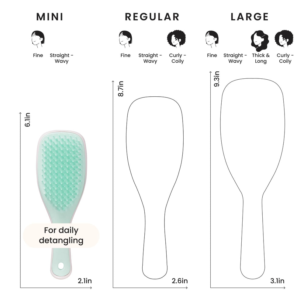 Tangle Teezer: diseño ergonómico para manos pequeñas, fácil de sujetar y usar.