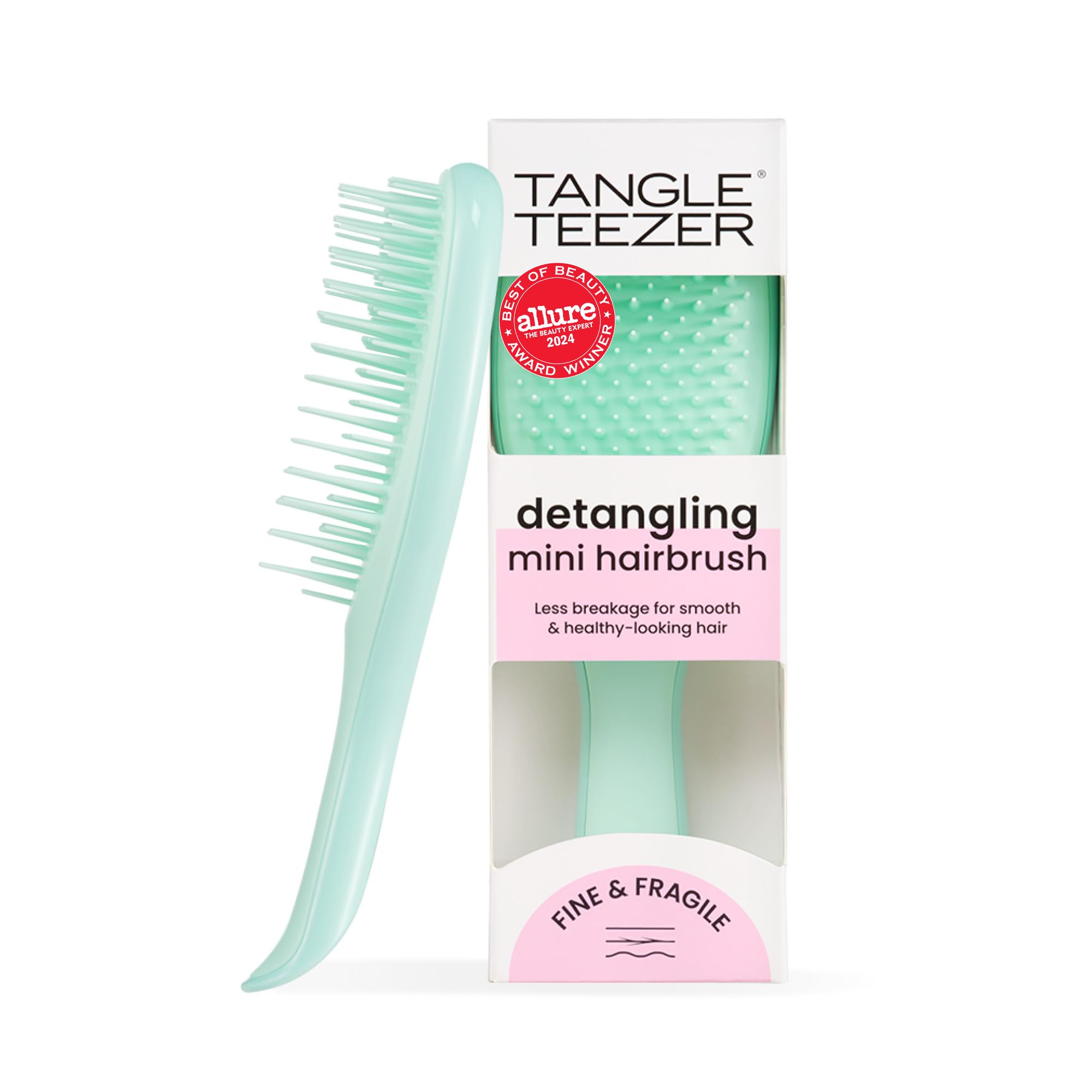 Tangle Teezer Fino y Frágil, cepillo mini, desenreda suave para cabello fino.