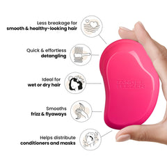 Tangle Teezer Original Detangler: brillo suave y frizz reducido gracias a dientes largos y cortos