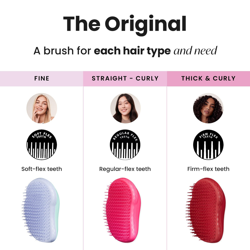 Tangle Teezer Original Detangler para cabello color‑tratado, desenreda manteniendo el brillo.
