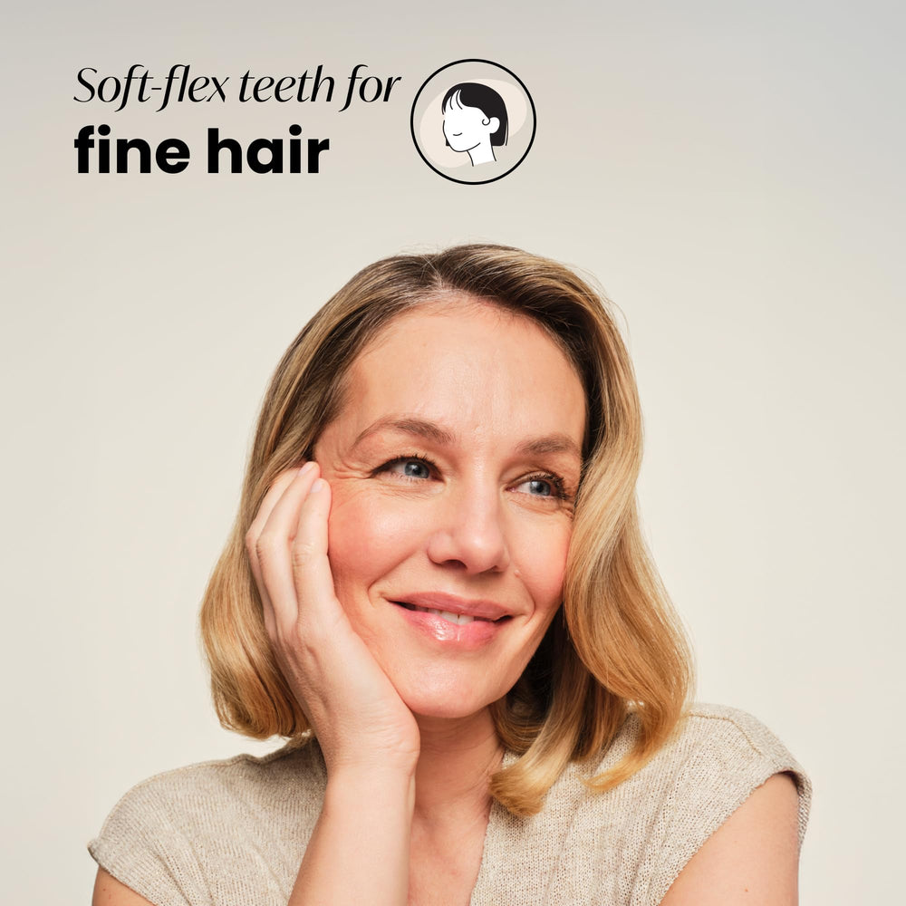 Tangle Teezer Original Detangler con dientes flexibles para cabellos finos y frágiles.