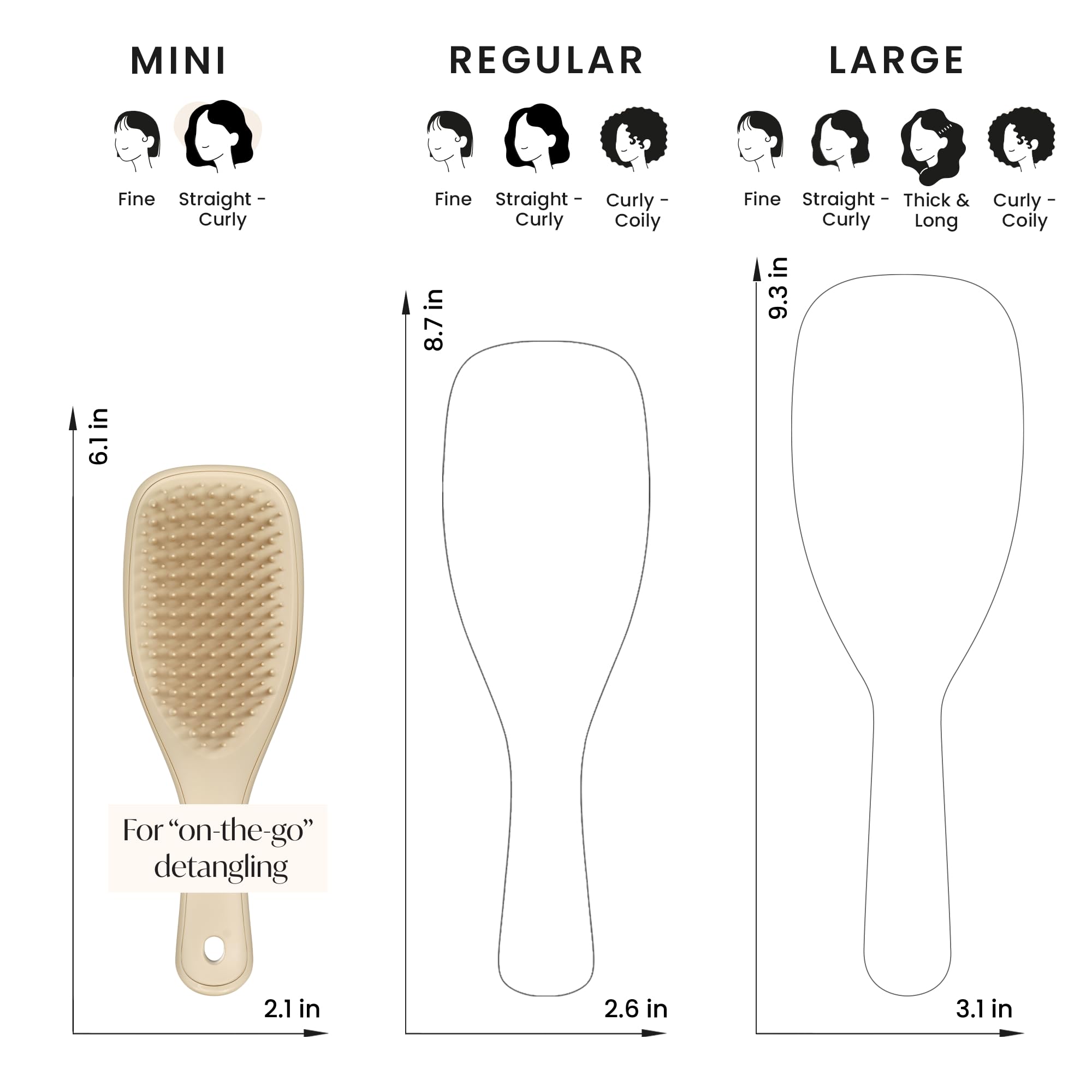 Tangle Teezer Ultimate estuche de viaje compacto.