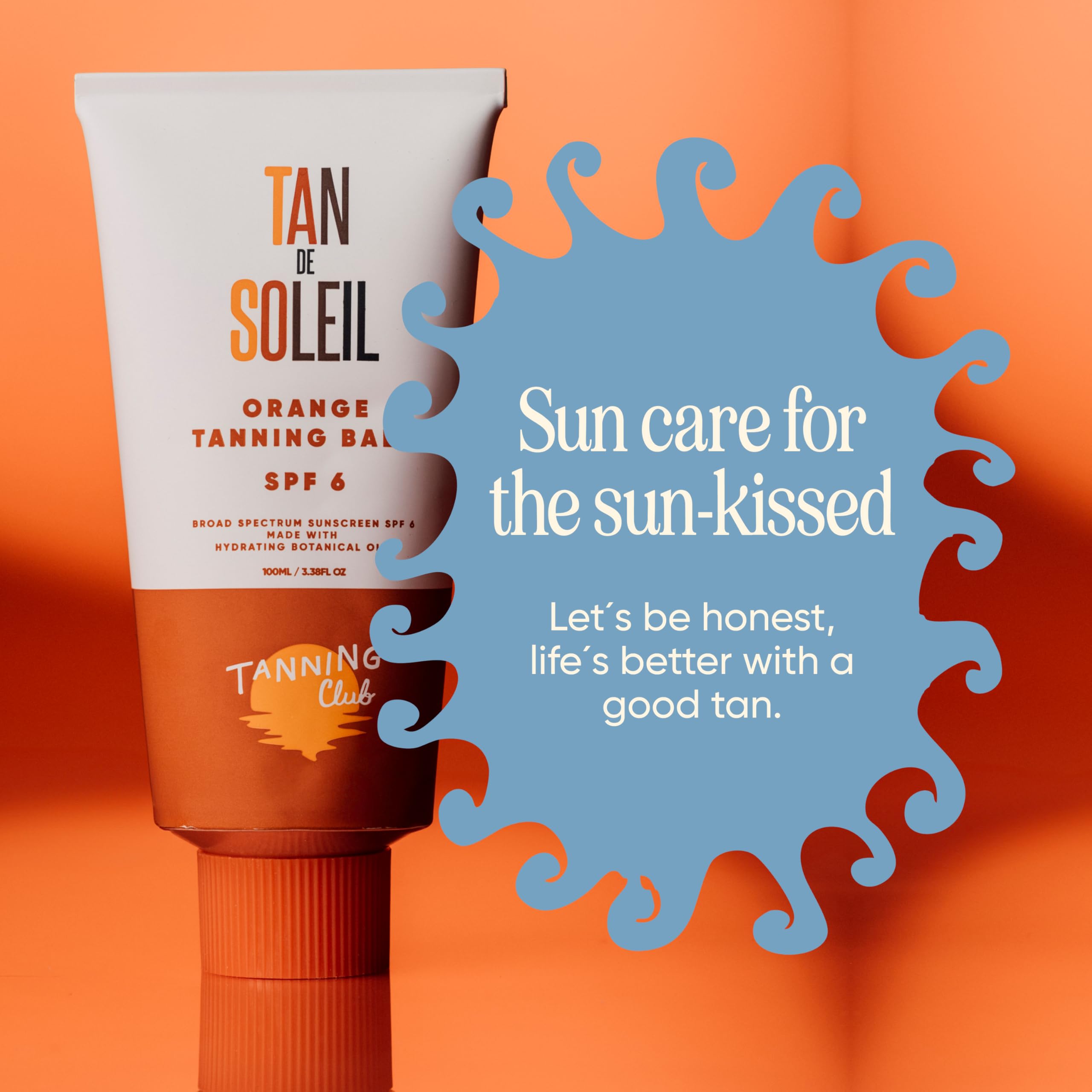 Peau dorée et hydratée sans film gras avec Tan De Soleil Orange Gel.