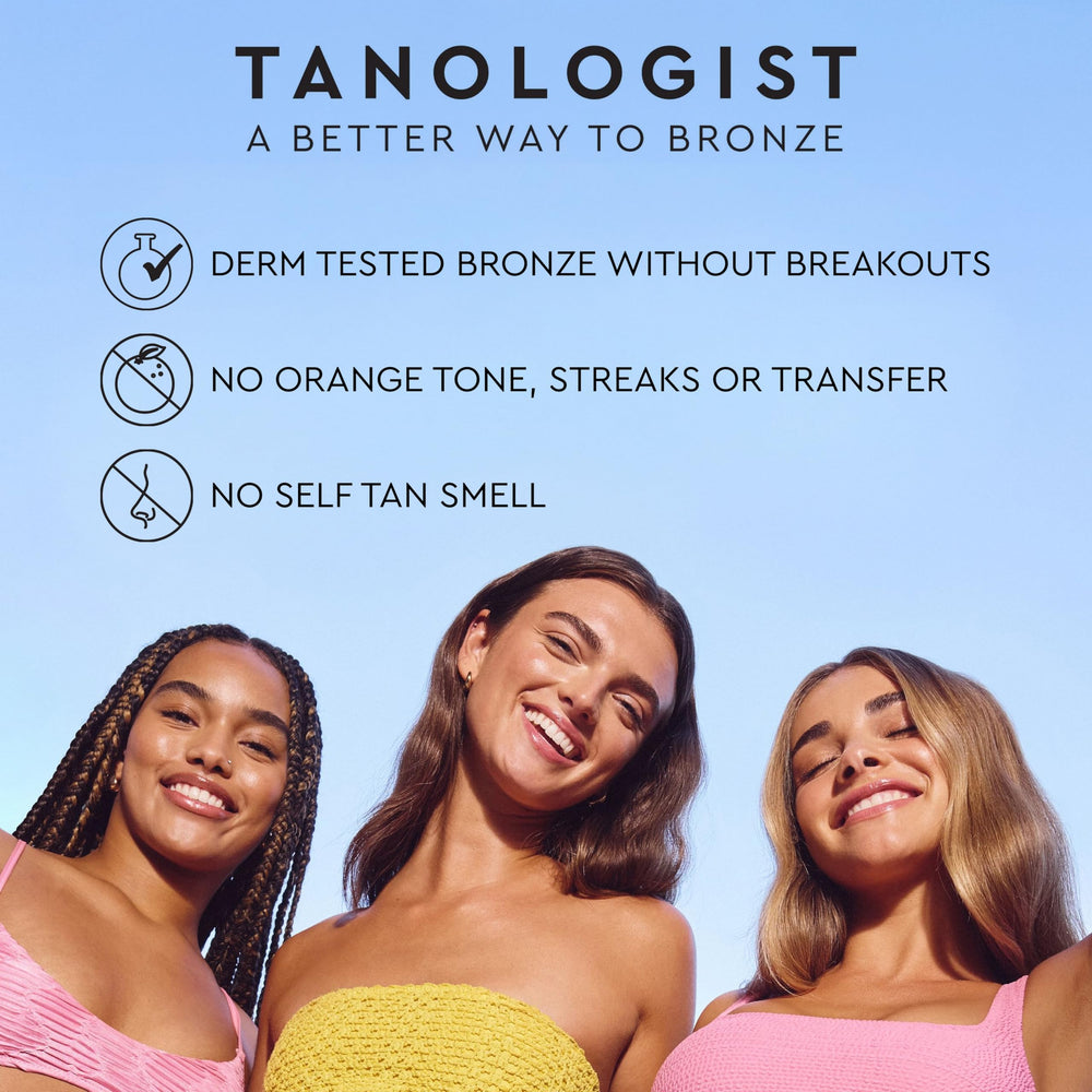 Tanologist efecto sin manchas, sin transferencia a la ropa.