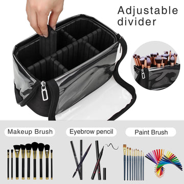TANTO organizador con divisor ajustable para adaptar el espacio de brochas.