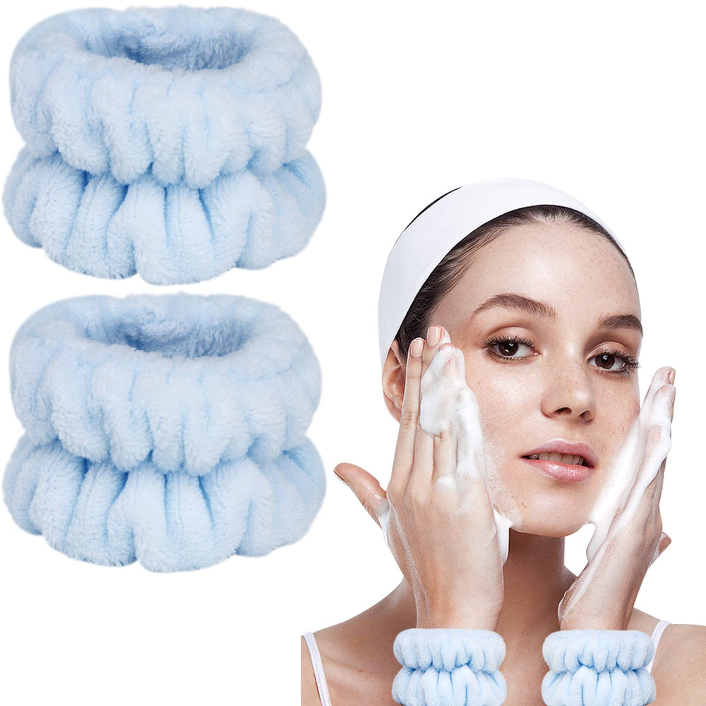 Taocar brazalete absorbente para lavado facial captura el agua y evita goteos