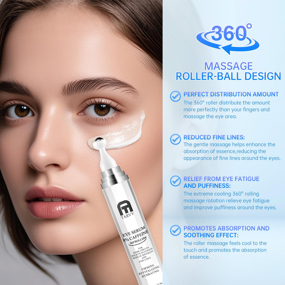 TARVY Serum ojos con bola de masaje 360° para absorción suave
