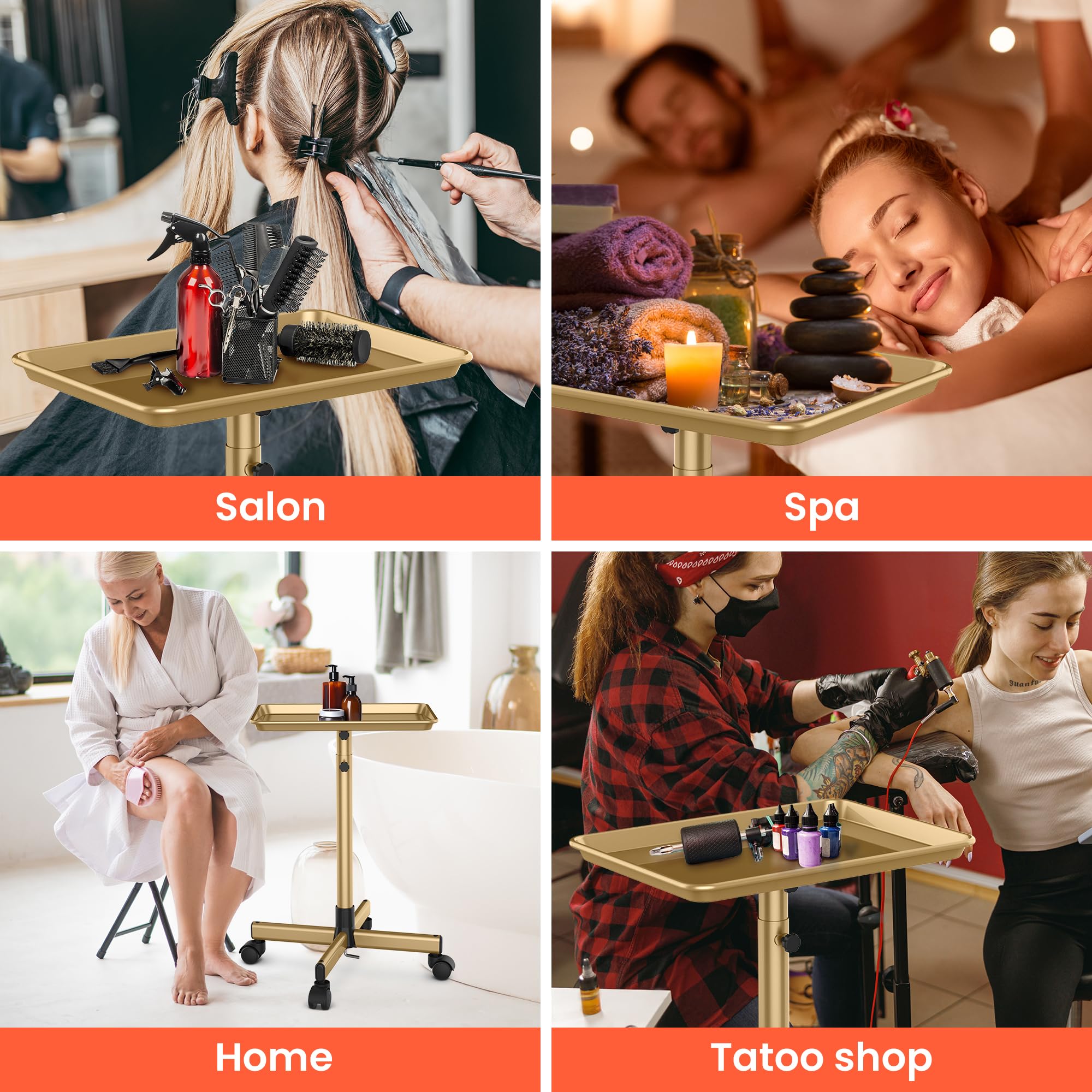 TASALON bandeja para tattoo, dental y estética, mejor organización y accesibilidad.