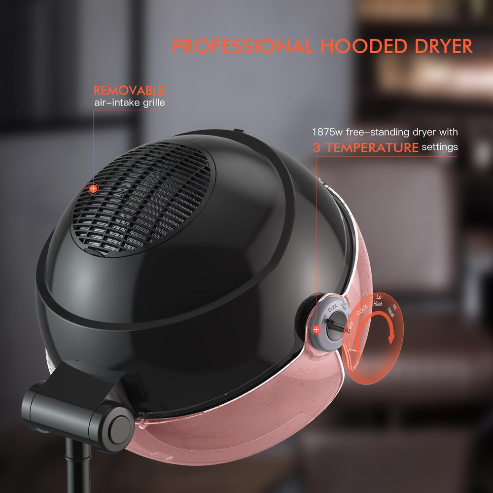 Tasalon secador con ruedas y cable de 9 pies para movilidad en sala