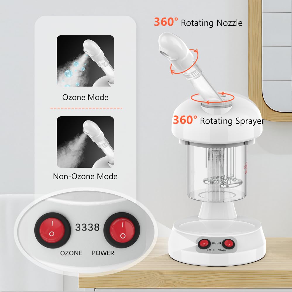 TASALON Vapor Facial con ozono para higiene suave de poros