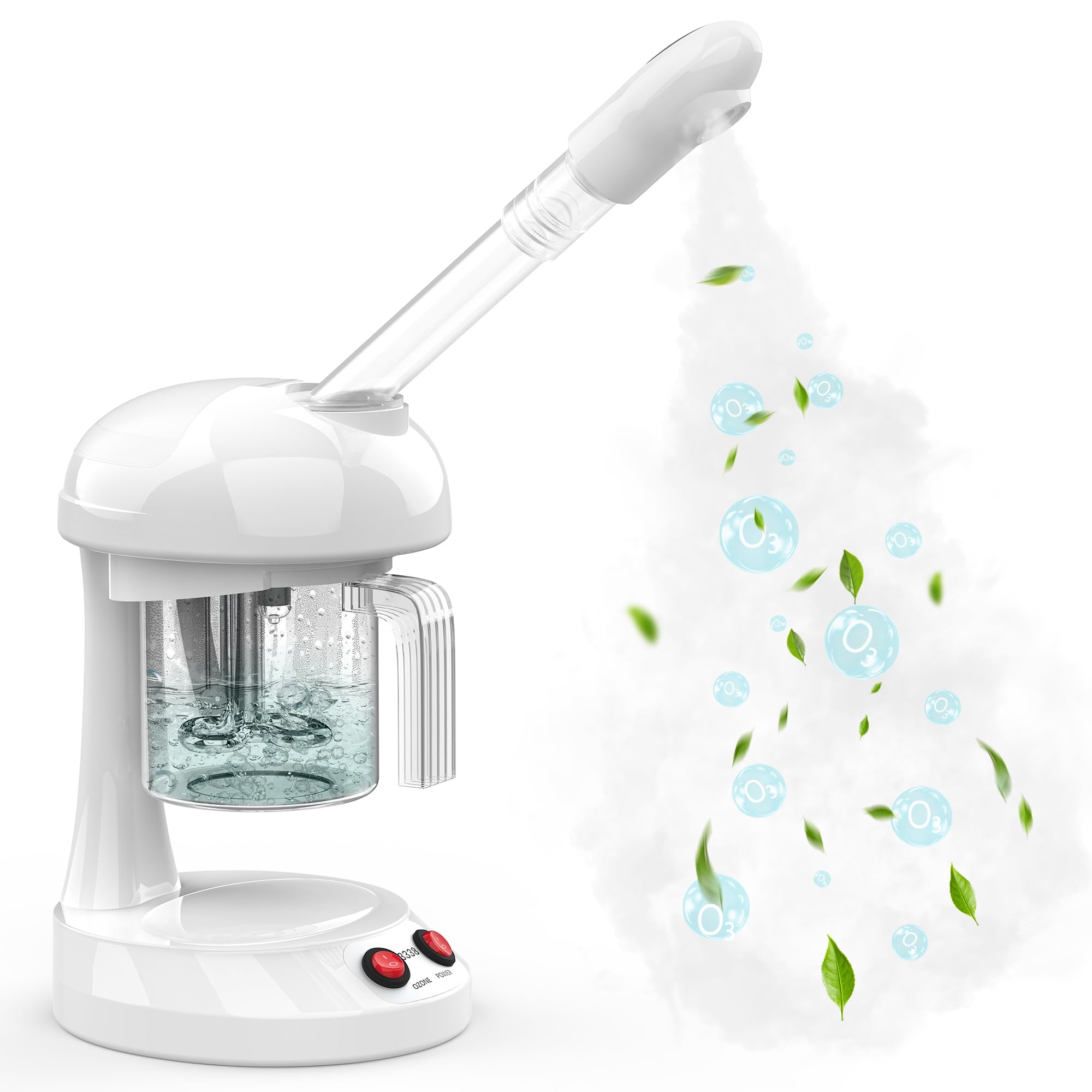 TASALON Vapor Facial con taza de agua removible para limpieza higiénica