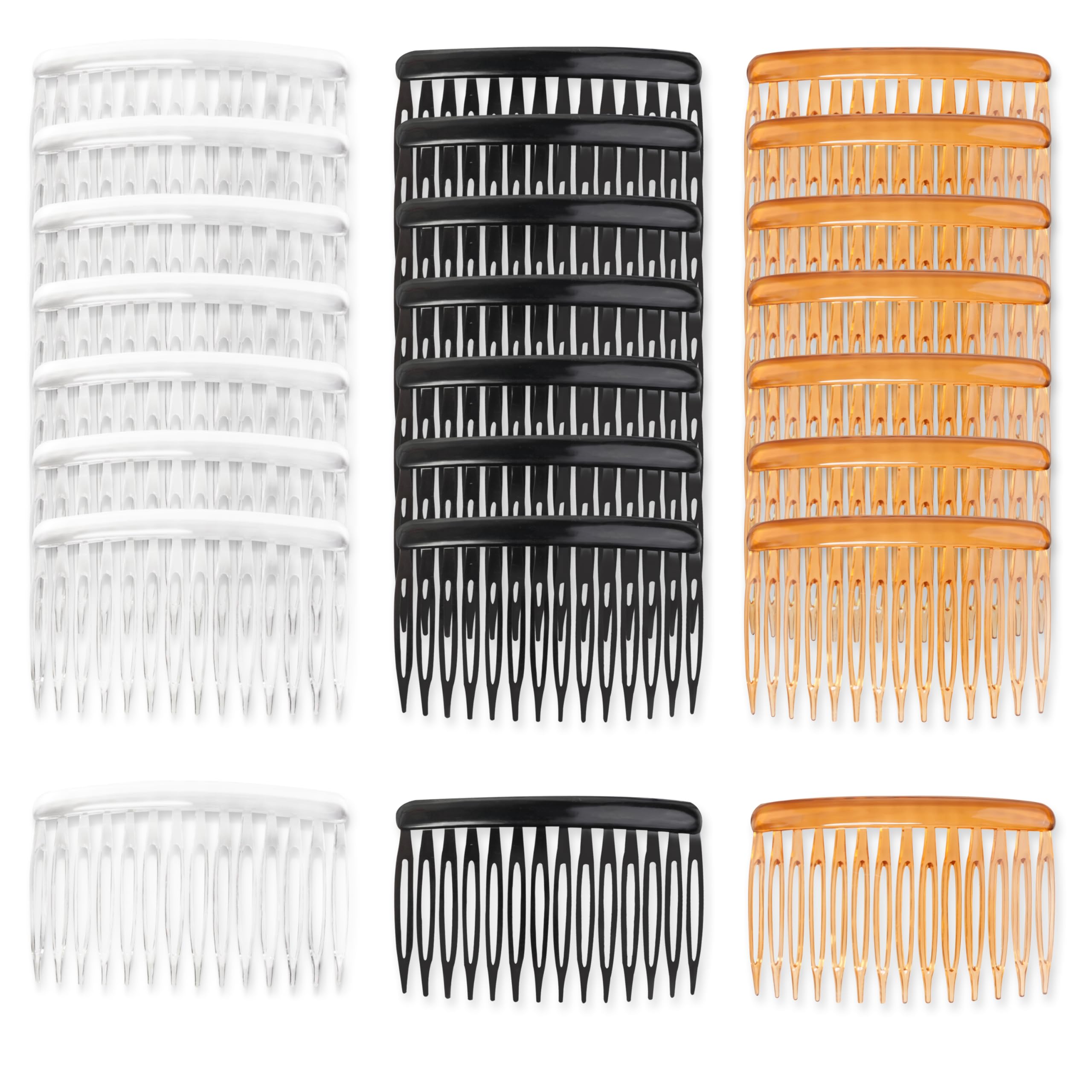 TaShow peine lateral negro para cabello fino, práctico y cómodo para uso diario.