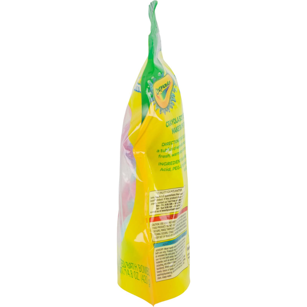 Taste Beauty Crayola bombas de baño en un paquete de 7 para regalar.